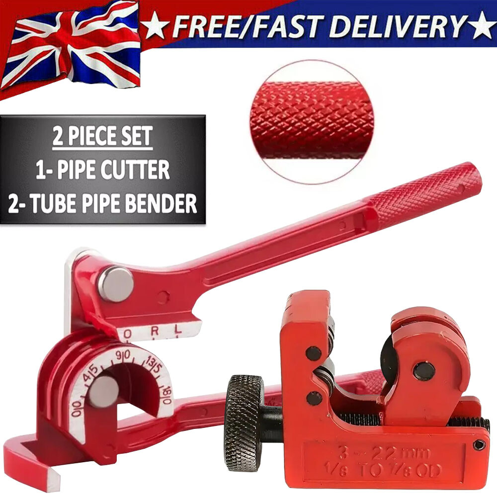 Brake Fuel Pipe Kit 3IN1 180° Tube Pipe Bender 6/8/10mm and Tube Cutter 3-22mm