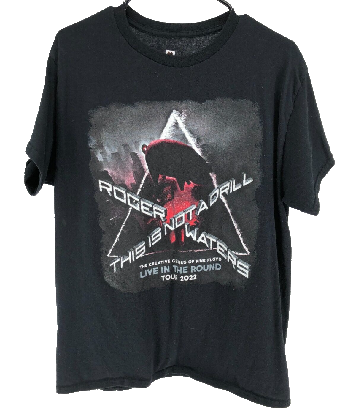 2022 Pink Floyd Roger Waters World Tour Concert T-Shirt Men's Size Medium Black