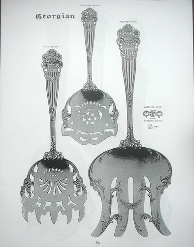 1906 Towle ☛ GEORGIAN ☚ Sterling  Catalog 135+ Pieces (bound/photocopy)