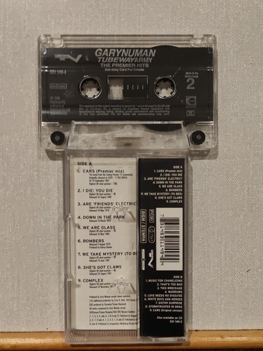 Gary Numan Tubeway Army The Premier Hits Cassette Tape *RARE* 1996 Excellent - Picture 2 of 9