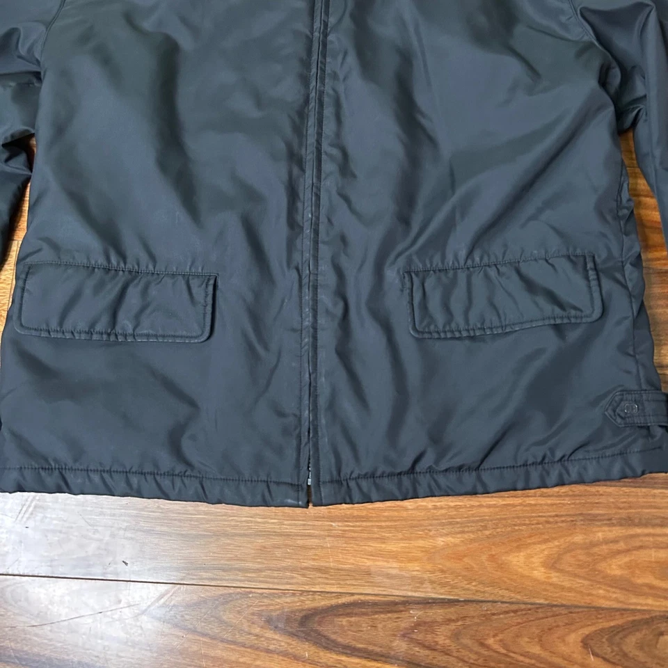 Reaction Kenneth Cole Lightweight Jacket Full Zip Pockets Black - Image 2 of 4