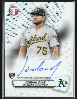 Jordan Díaz 2023 Topps Pristine RC Auto #PA-JD Oakland Athletics