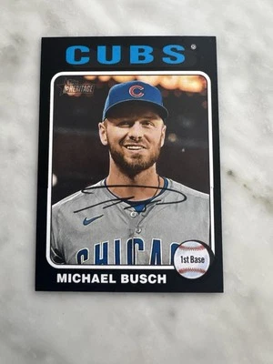 2024 Topps Heritage High Number Michael Busch #537 Black Border non #d /50+Base - Image 1 of 4