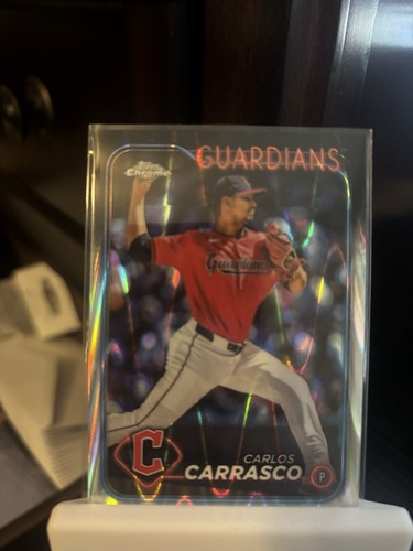 2024 Topps Chrome Update Series - Carlos Carrasco #USC4 RayWave Refractor