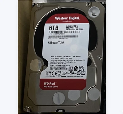 WESTERN DIGITAL 10xWD60EFRX Red SATA3.5" 5400 RPM 6TB NAS Internal Hard Drive