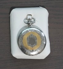 New Colibri Silver Plated Gold Accent Etched Engravewd Floral Pocket Watch