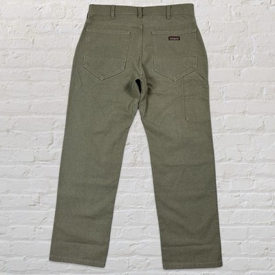 Patagonia Iron Forge Pants Mens 35x30 Green Hemp Canvas Cargo