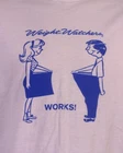 vintage 80s single stitch Hanes Weight Watchers Works! T-Shirt soft thin SZ XL
