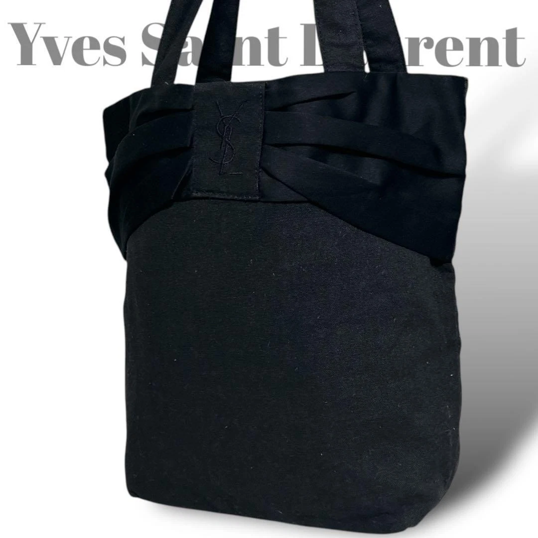 Yves Saint Laurent Tote Bag, Handbag, Shoulder Large Capacity, Black