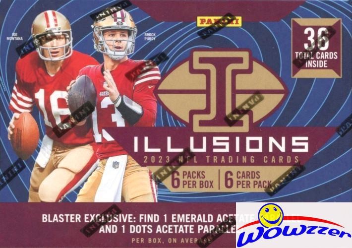 2023 Panini Illusions Football EXCLUSIVE Sealed Blaster Box-ACETATE PARALLELS!
