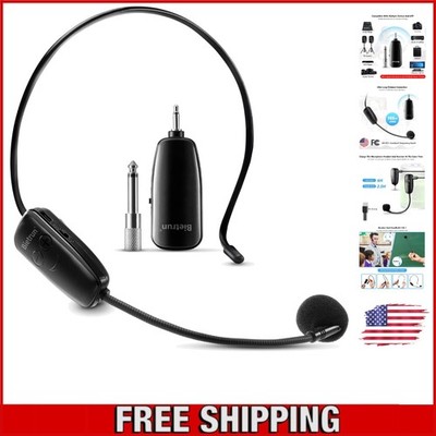 High Sensitivity Wireless Headset Mic System: 15 Channels & 120dB Noise Ratio