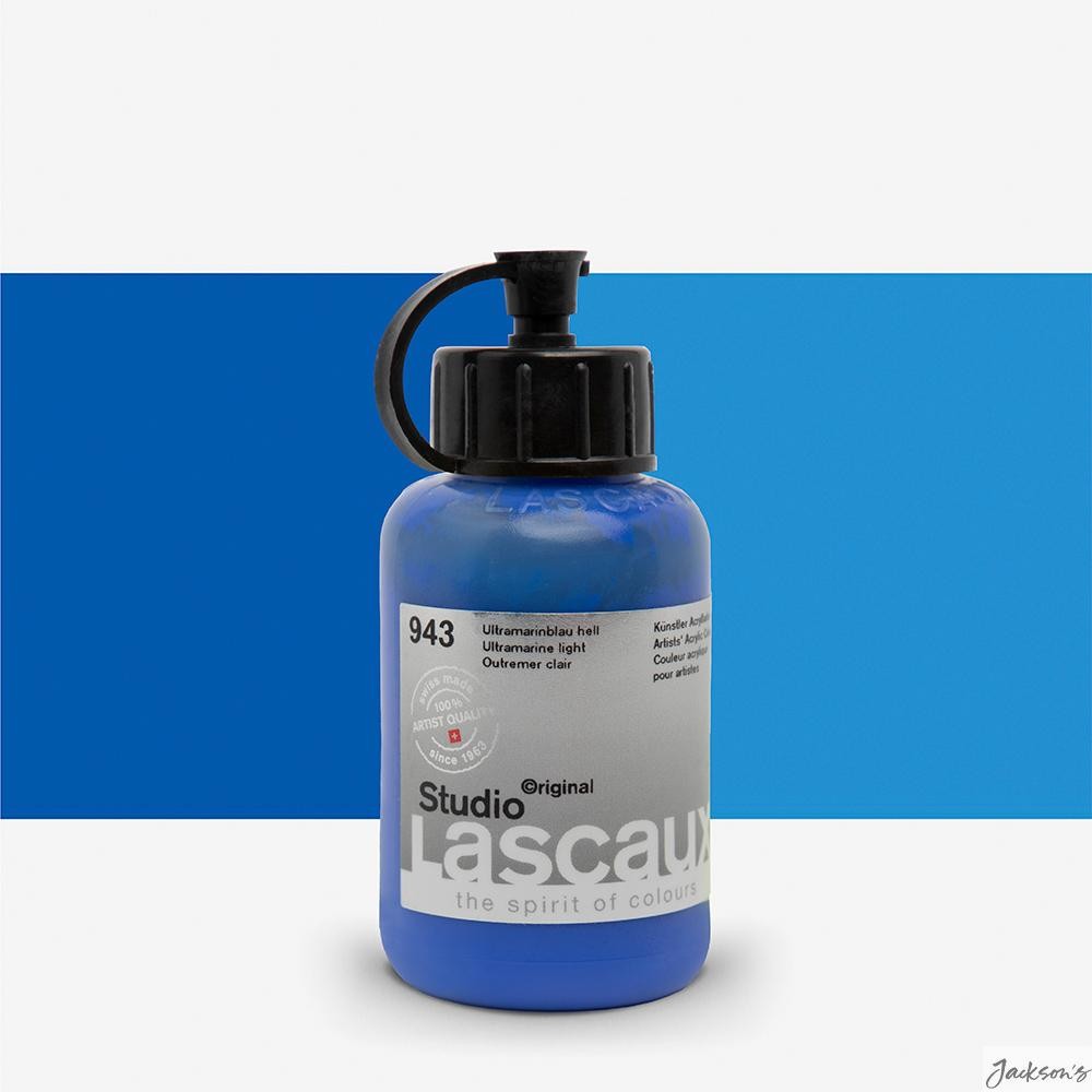 Lascaux Studio Acrylic Paint 85ml Ultramarine Light For Art Design Decoration