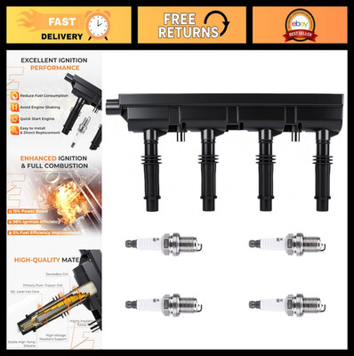 Ignition Coil Pack & Iridium Spark Plugs Kit for Chevy Cruze Trax Sonic Encore 1