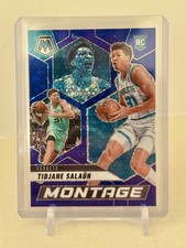2024-25 Panini Mosaic #4 Tidjane Salaun MONTAGE Blue Fast Break Disco RC /85