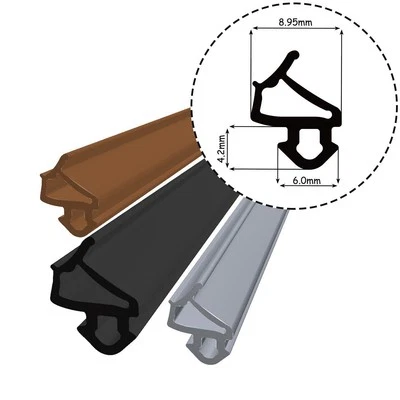 KYCT S-1127 Joint de fenêtre Joint de fenêtre EPDM VEKA Noir Gris Marron