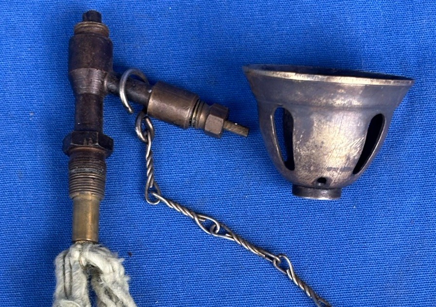 Vintage Primus 71 Brass Camping Stove Parts Vaporizer Wick Burner Bell Sweden