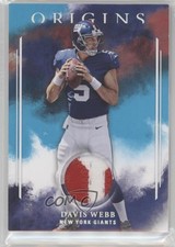 2017 Panini Origins Rookie Patch Turquoise /25 Davis Webb #RP-WE Patch 0b0