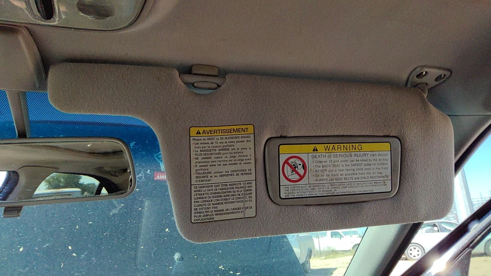 2002 Infiniti G20 Passenger Right Sun Visor Oem - Image 2 of 3