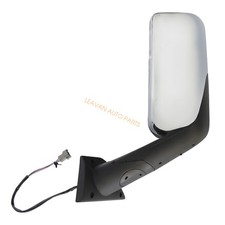 Door Mirror Chrome Fit Freightliner Cascadia 2018-2023 Left Driver Side Heated
