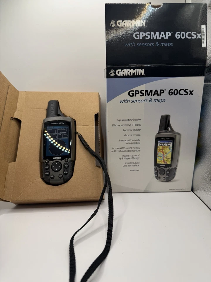 Garmin GPSMAP 60CSx Handheld GPS bundle original box and manuals - Image 2 of 4