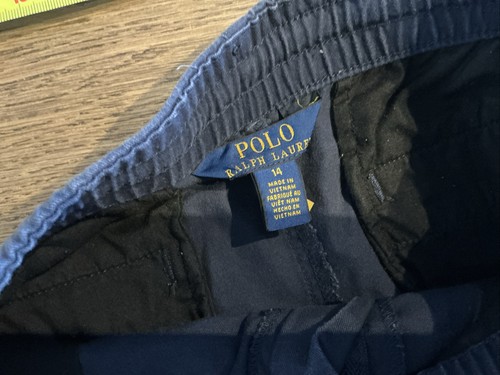 Ralph Lauren Youth Polo Shorts Navy Blue - Size L (14-16) - Picture 4 of 4
