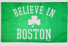 Believe in Boston Nylon 3x5 Flag Celtics Parade City Celebration Theme NWOT