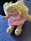 💖 Vintage 1985 Cabbage Patch Doll, Pink Dress, Pink Glasses Blonde Hair