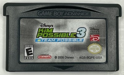 Kim Possible 3: Team Possible Nintendo Game Boy Advance GBA Cart Only Tested
