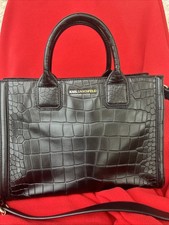 Karl Lagerfeld Tasche Handtasche Shopper 100% Leder Inkl. Staubbeutel - wie Neu