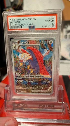 Braviary 214/191 Sv08: Surging Sparks Holo PSA 10 Gem MT