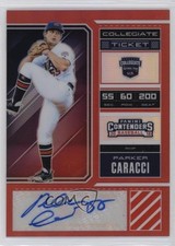 2018 Panini Elite Extra Edition Red Prizm 9/100 Parker Caracci #USA-PC Auto yl0