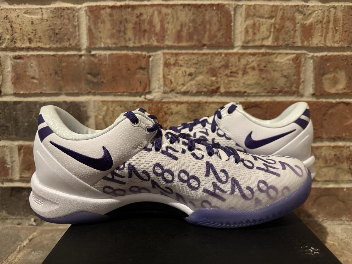 New 9.5 Nike Kobe 8 VIII Protro Numbers Basketball Court Purple