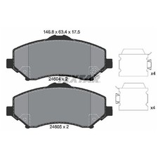 Satz Bremsbeläge Bremsklötze vorne für Jeep Cherokee KK Wrangler 3 JK | 24087