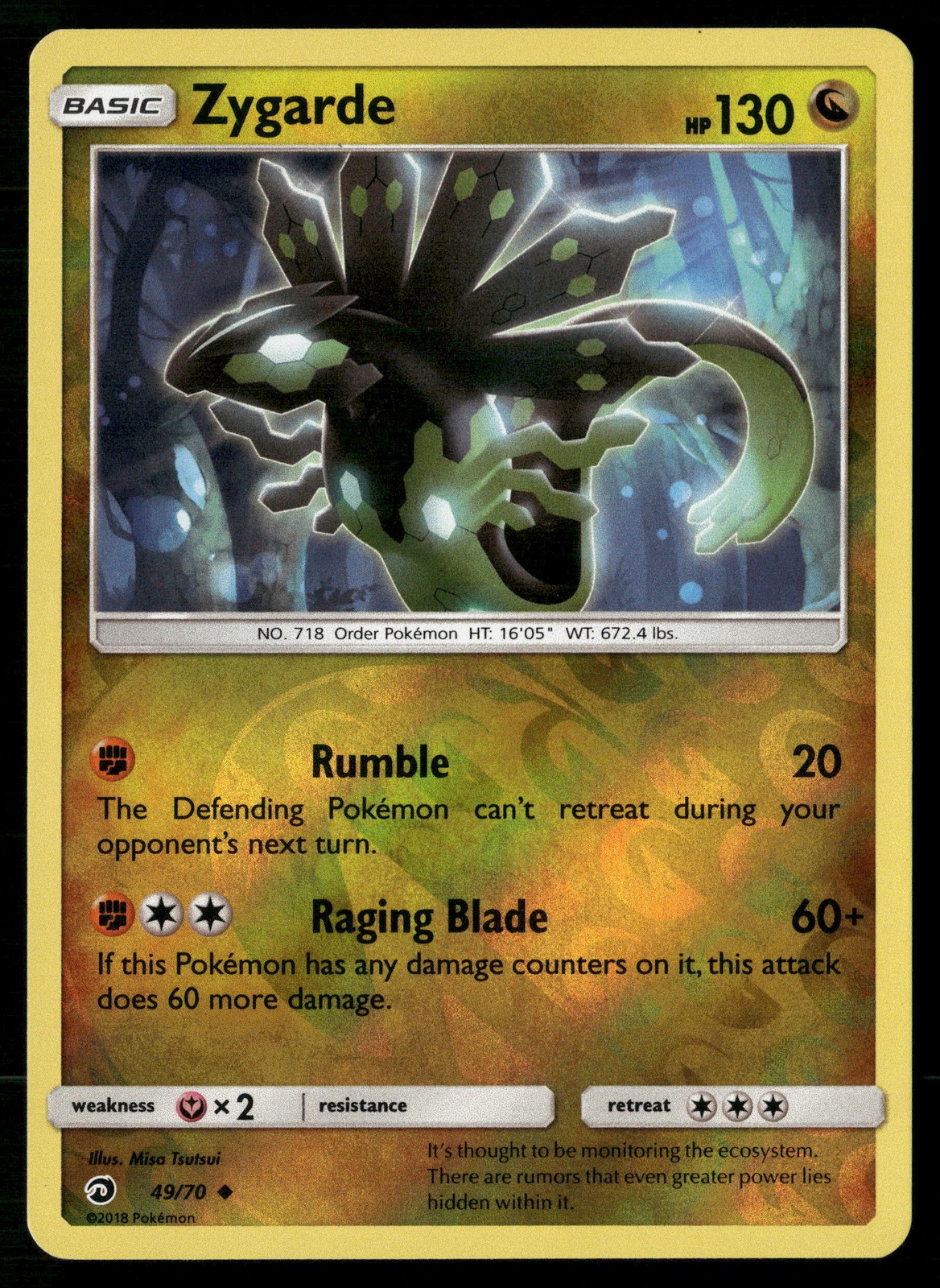 Zygarde Uncommon Dragon Majesty 49/70 MP