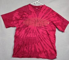 Vtg Ocean Pacific OP Tie Dye Surf Single Stitch T Shirt Mens Sz L Red