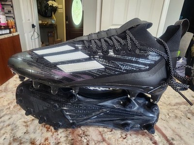 Adidas Men's Adizero Primeknit Football Cleats Black Purple Size