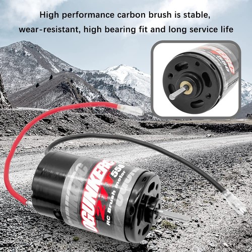 OGRC Motor 550 21T Brushed Motor for TRAXXAS TRX4 TRX6 (Part:3975R, 3975) Red... - Imagen 3 de 6