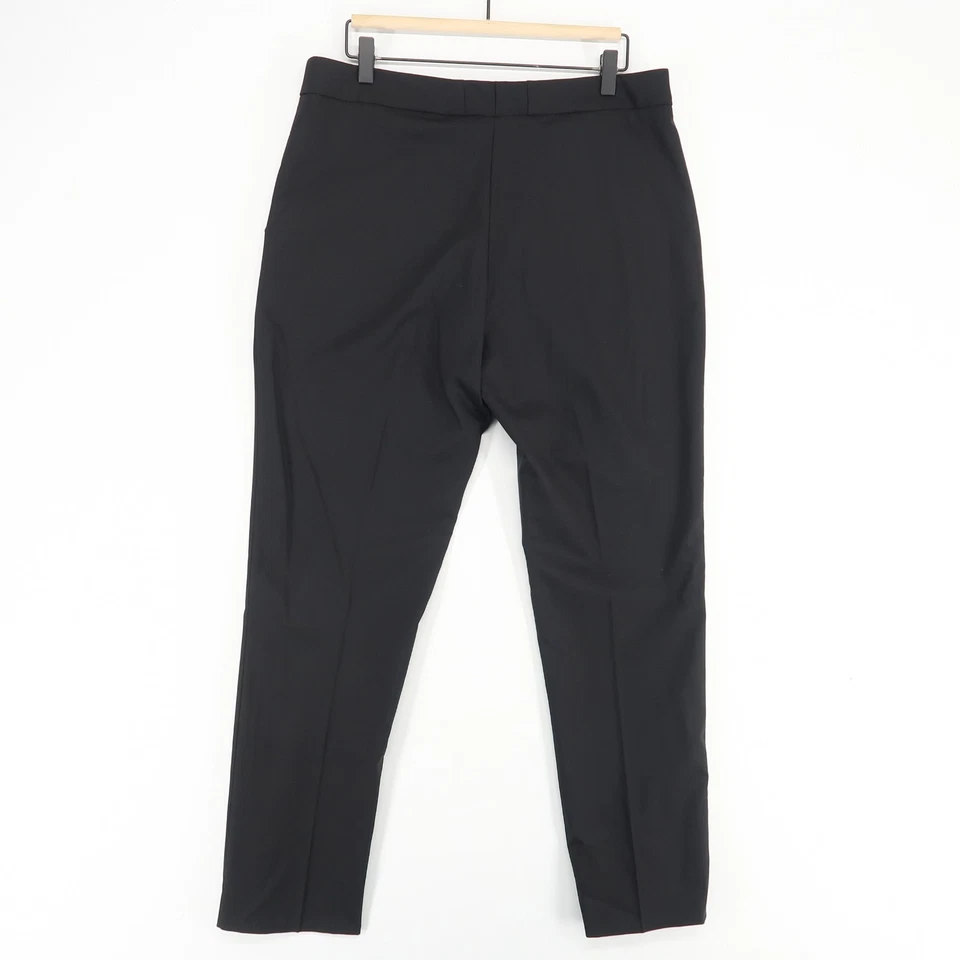 Pantalones de vestir Givenchy para mujer 42 EE. UU. 10 negro mezcla de lana ajuste a medida hechos en Italia Foto 2 de 4
