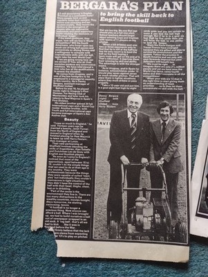 Sk209 Ephemera 80er Jahre Fußball Bild Artikel Danny Bergara Harry Haslam