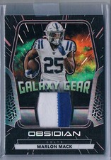 Marlon Mack 2020 Panini NFL Obsidian Electric Etch Red Galaxy Gear #GG8 8/10