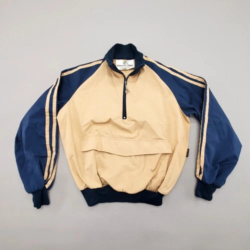 Vtg 70s Pacific Trail Sportswear Pullover Jacket 3 Stripe Arms Raglan Colorblock