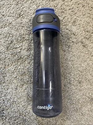 AUTOSEAL Plastic 24oz Grey and Navy Contigo Water Bottle | eBay