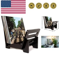 Vinyl Record Holder Storage - Display Up to 50 Albums, Fits 7” and 12” Record...