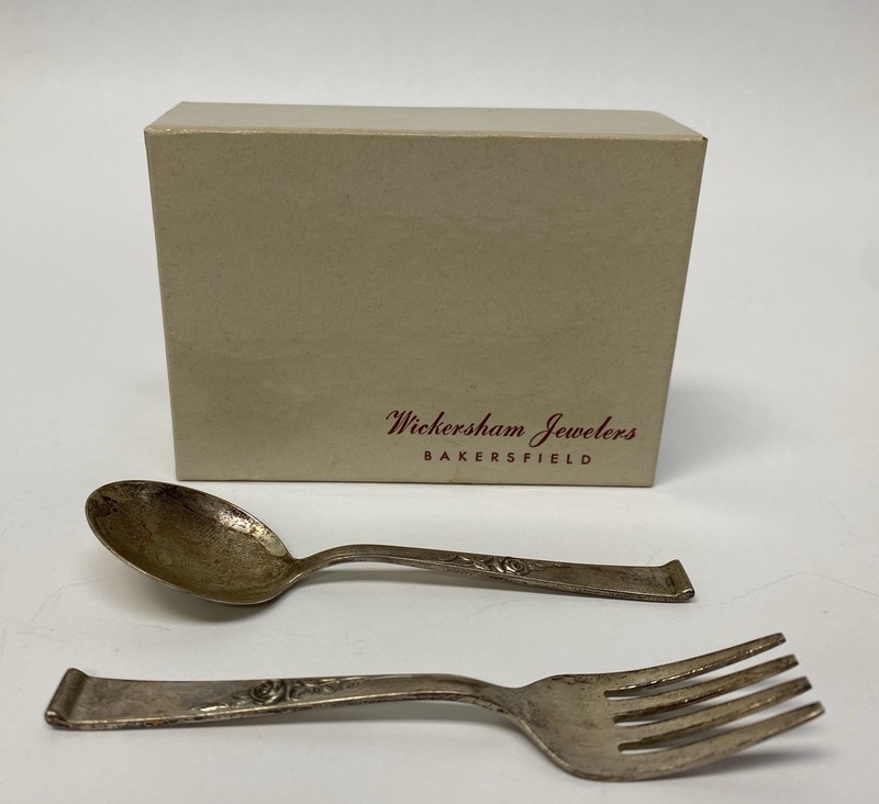 Classic Rose by Reed & Barton Sterling Silver 2pc Baby Fork & Spoon Set 35.7g