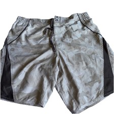 Joe Boxer Men's Tan Camouflage Swim Trunks Size Large