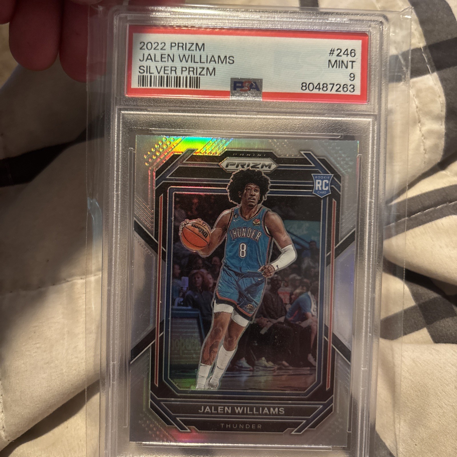 2022-23 Panini Prizm - Jalen Williams #246 Silver Prizm (RC) PSA 9
