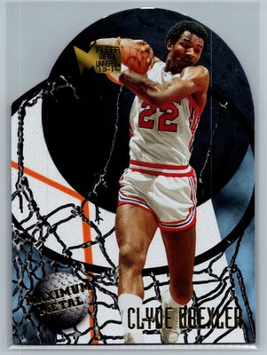 2013-14 Fleer Retro #15 Clyde Drexler '95-96 Metal Maximum Metal Houston