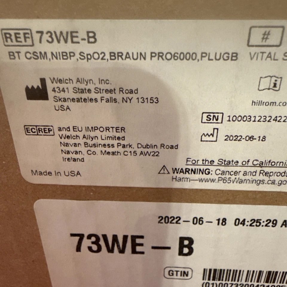 Hillrom Welch Allyn Connex Spot Monitor 73WE