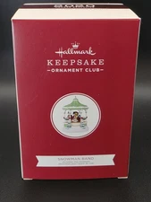 2020 Hallmark Snowman Band MAGIC Ornament Club Exclusive Light Sound & Motion 