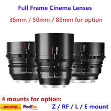 7artisans 35mm 50mm 85mm T2.0 Full Frame Cine Lens for Sony E Leica L Nikon Z RF